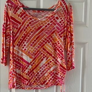 Colorful Geometric Print Women's Top